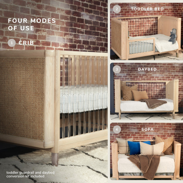 4-in-1 Convertible Crib with Toddler Bed and Daybed Conversion Kit O392509