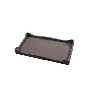 Scalloped Changing Tray in Oil Grey R259
