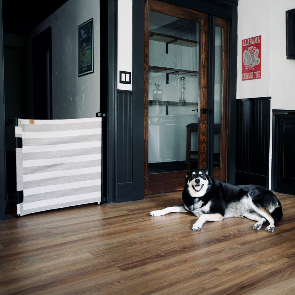 Baby & Pet Safety Gate with Crypton Fabric L135