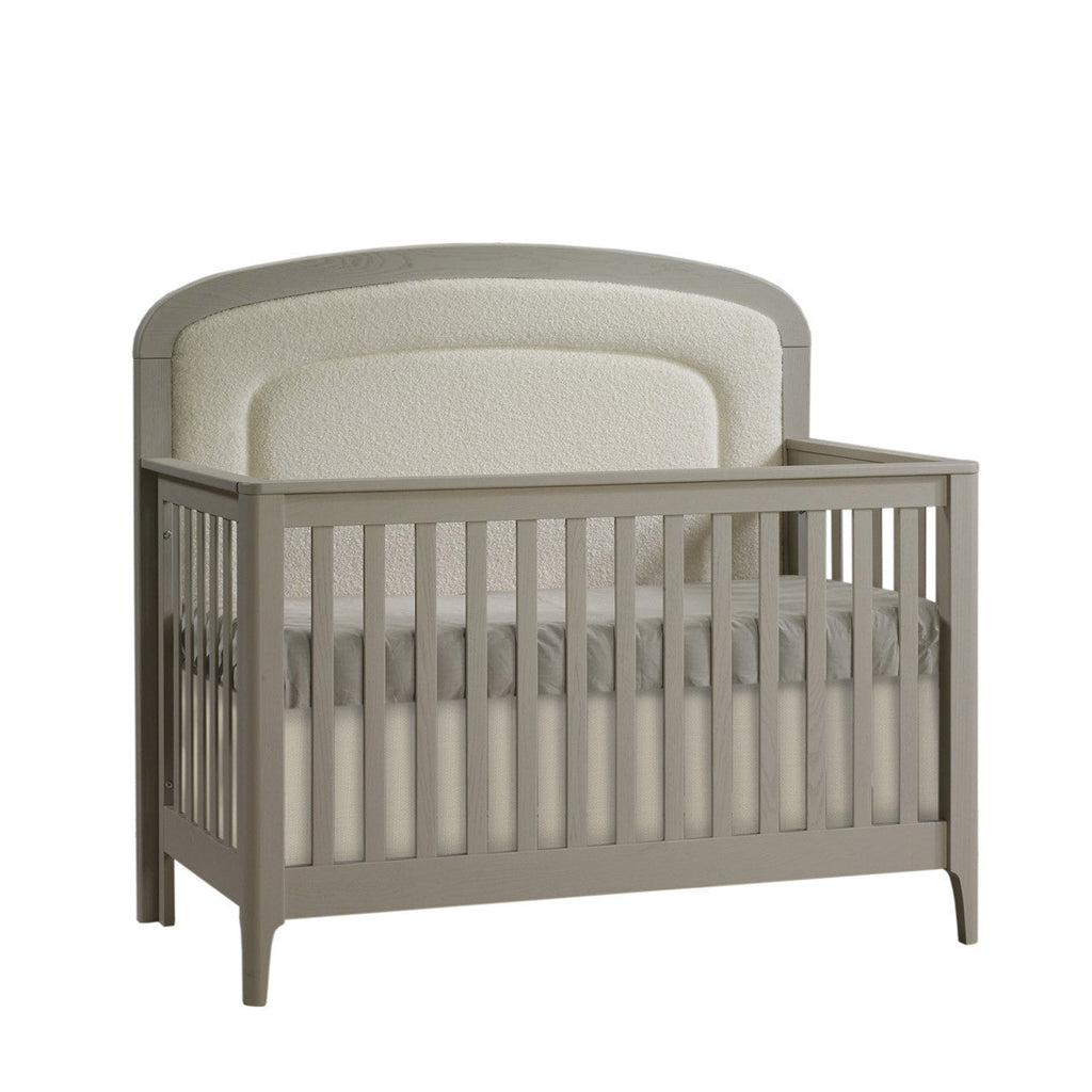 Crib to Double with Upholstered Panel Boucle Beige V166