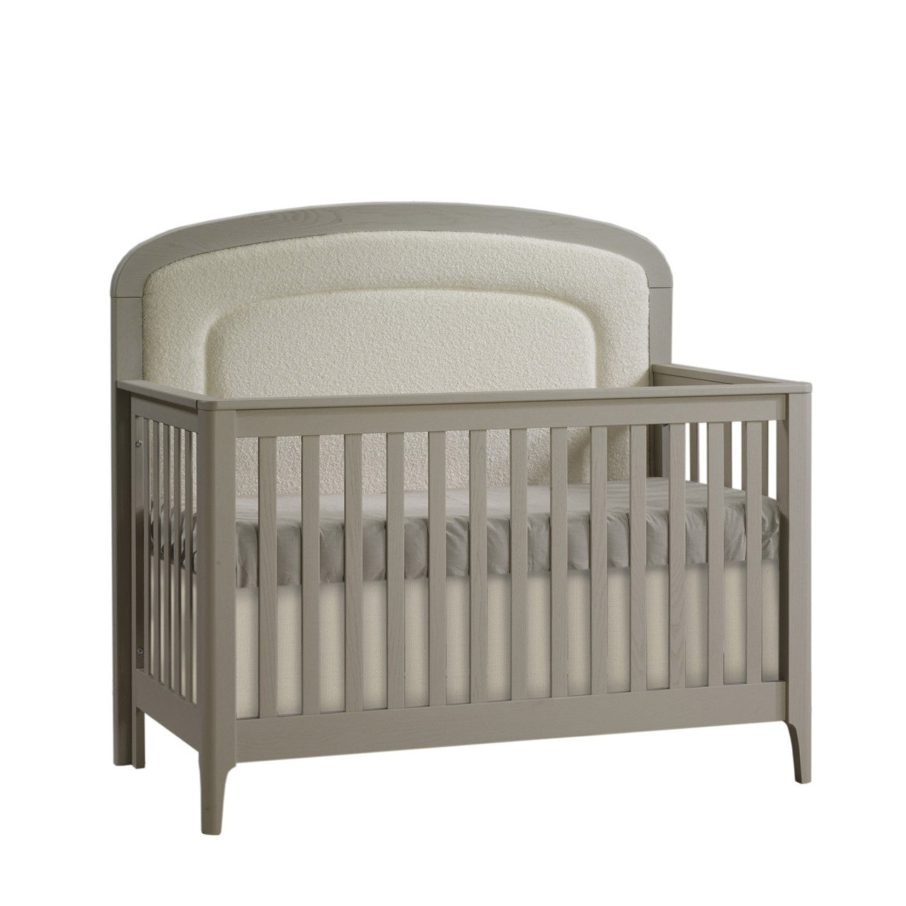 Crib to Double with Upholstered Panel Boucle Beige V166
