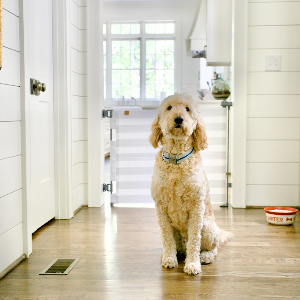 Baby & Pet Safety Gate with Crypton Fabric L135