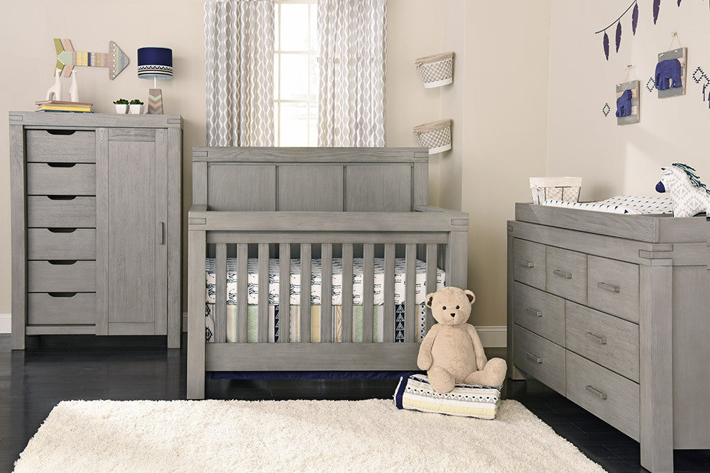 Convertible Crib in Rustic Gray X87234