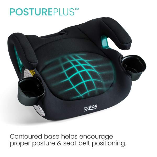 Backless Booster Car Seat – Raven Black V6449