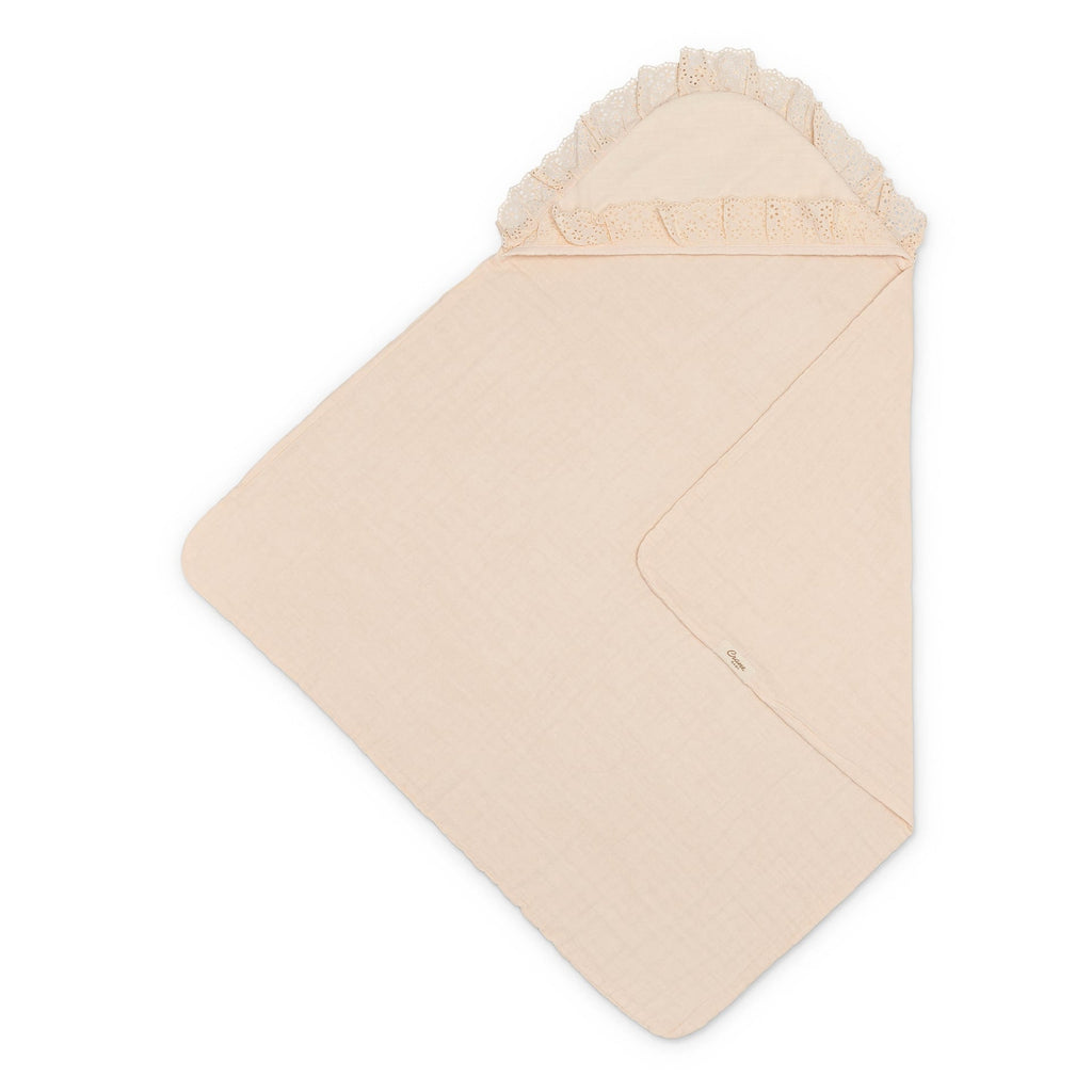 Violet Ruffle Hooded Baby Bath Towel M49538