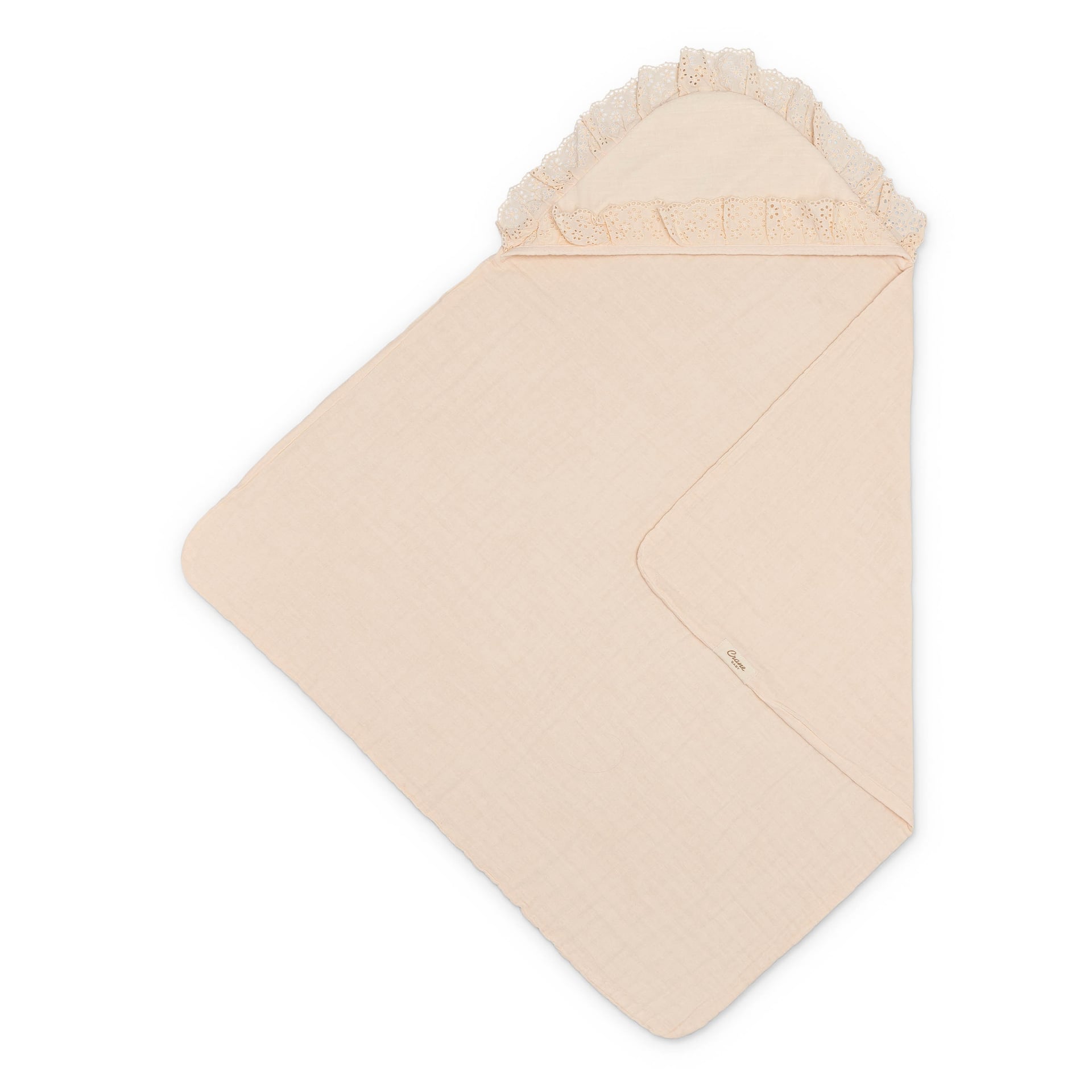 Violet Ruffle Hooded Baby Bath Towel M49538
