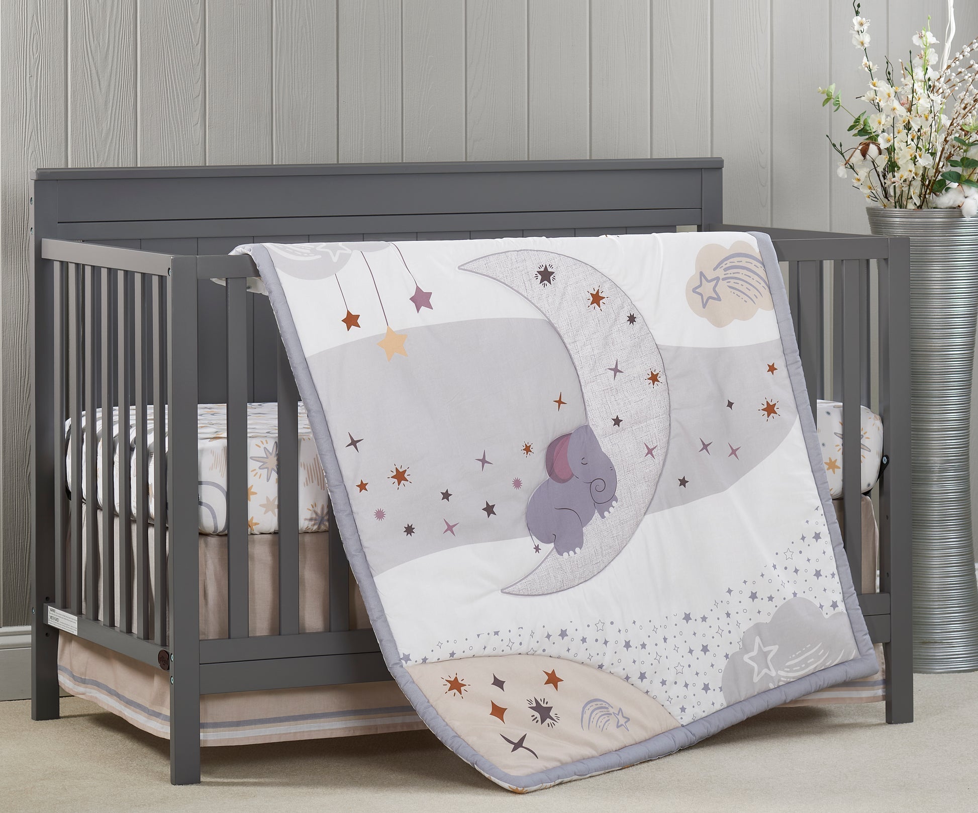 3pc Crib Bedding Set L233