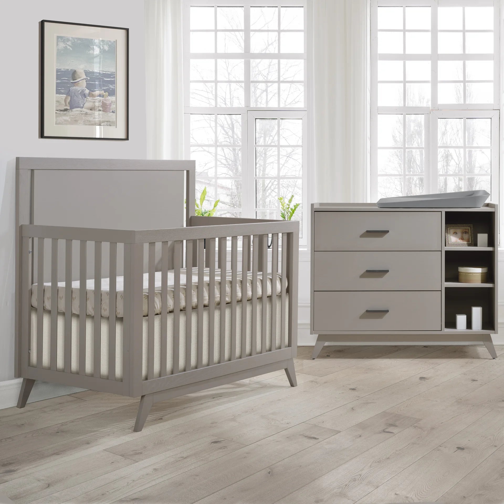 Crib-to-double and Combo Dresser N912