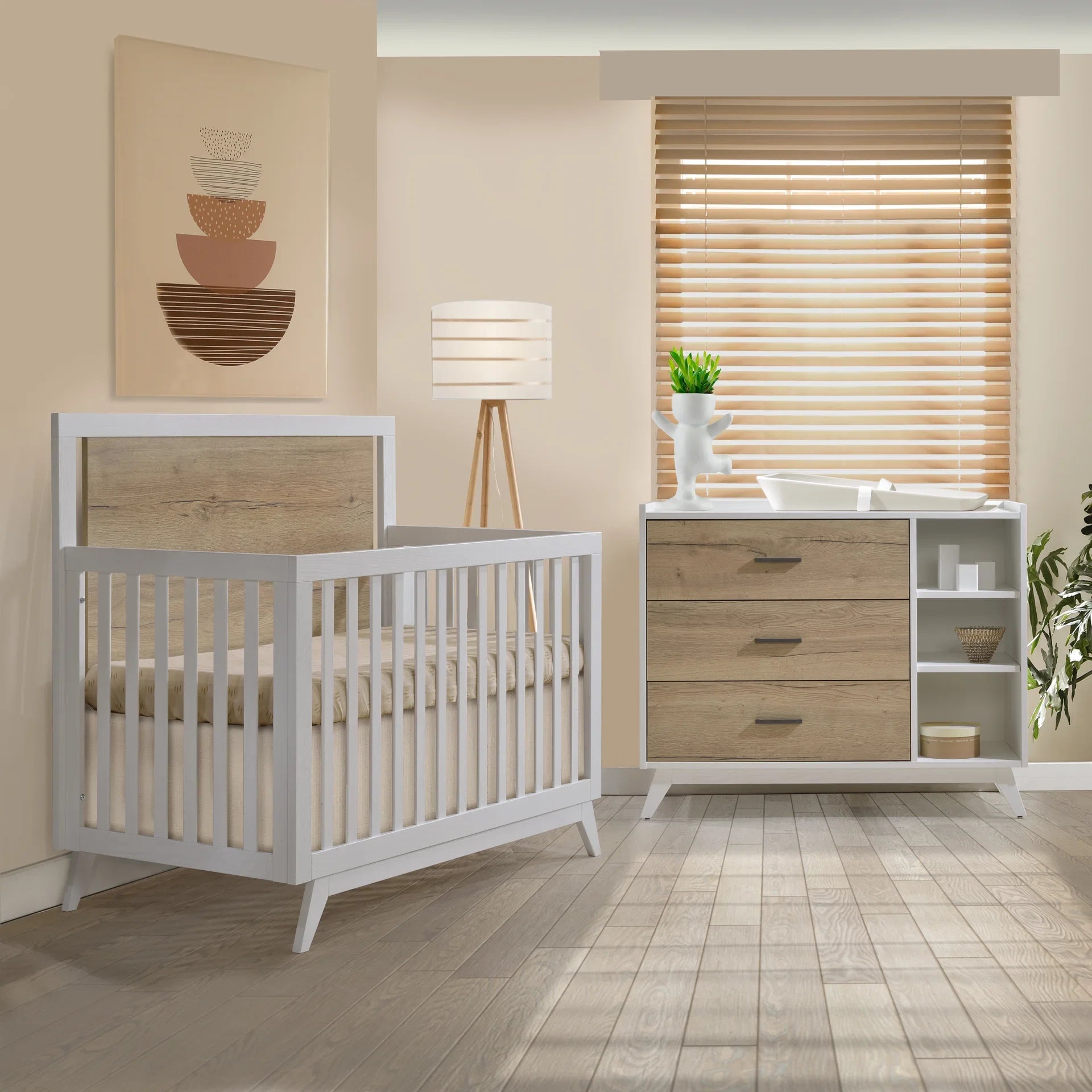 Crib-to-double and Combo Dresser N912