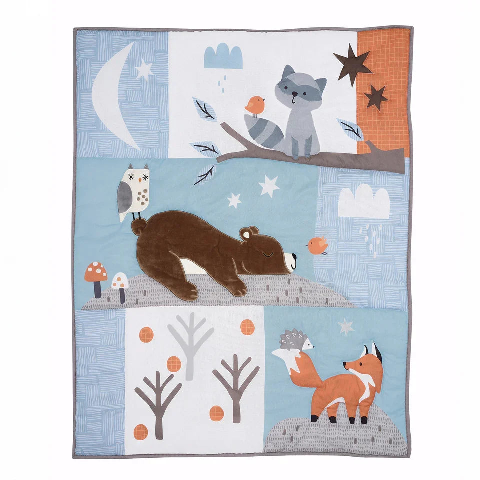 Woodland 3-Pc Baby Nursery Crib Bedding Set Z63507