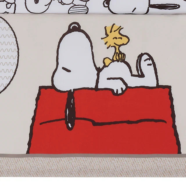Snoopy Love 3-Piece Infant Baby Nursery Crib Bedding Set T433630
