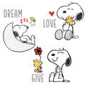 Snoopy Love Wall Decals with Woodstock Stars and Moon Q56477