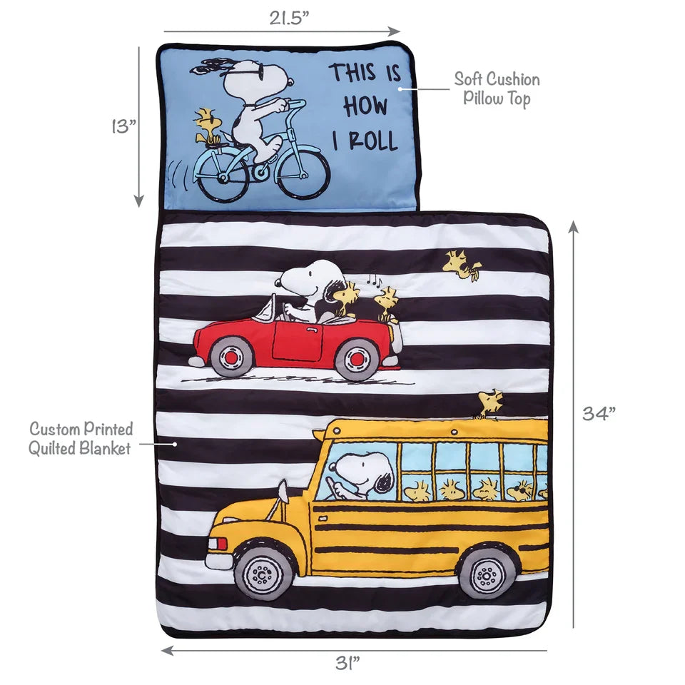 Toddler Nap Mat with Snoopy & Woodstock Design P28071