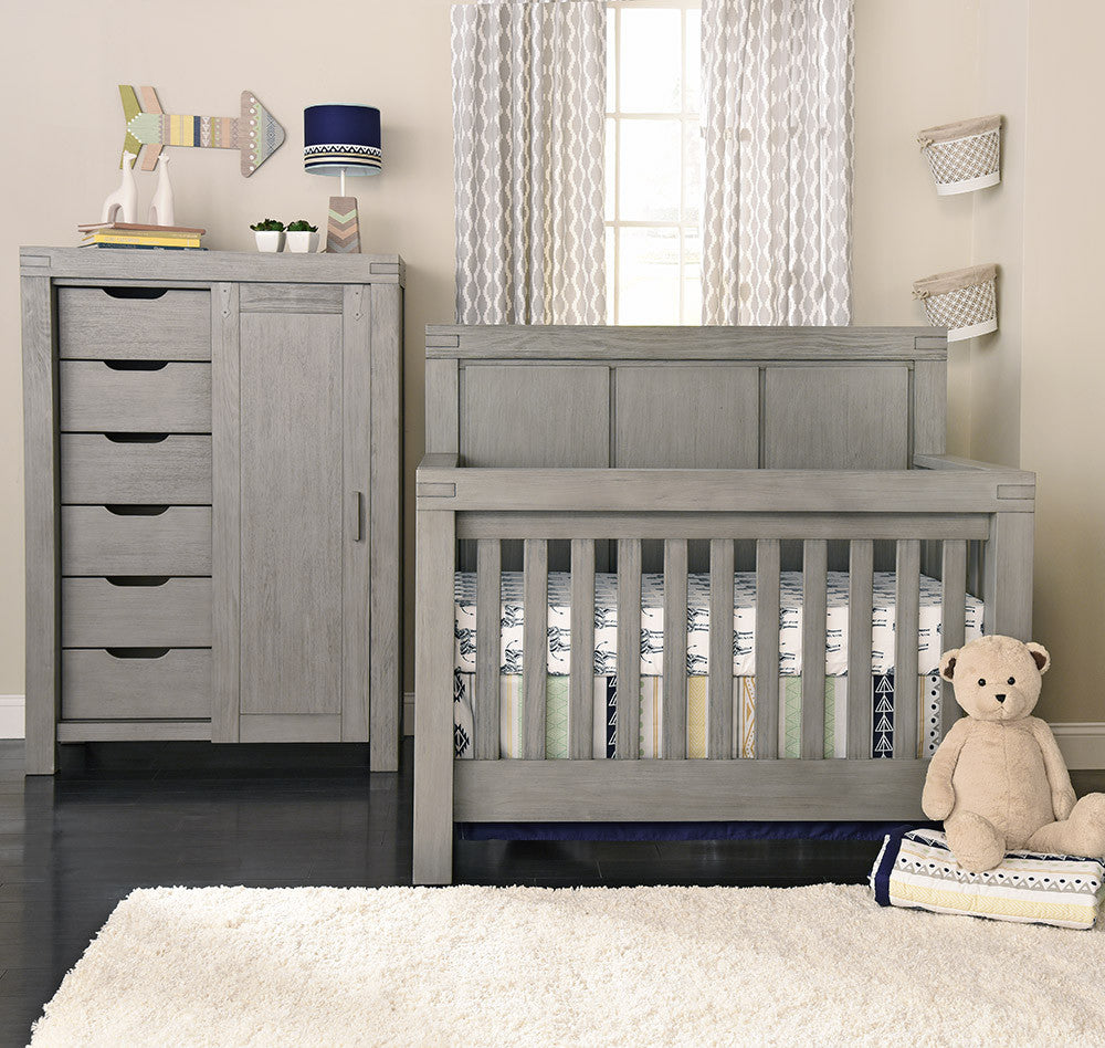 Convertible Crib in Rustic Gray X87234