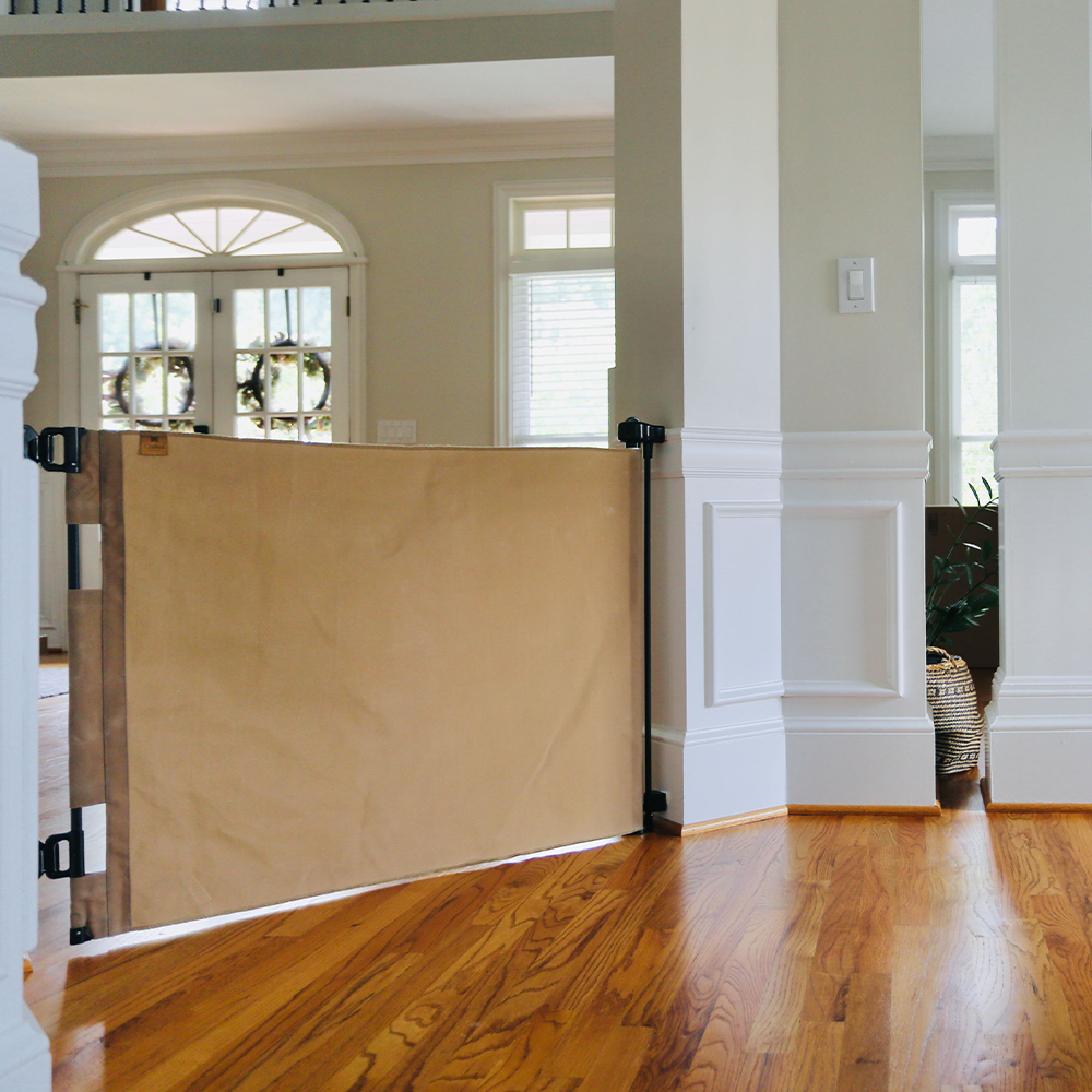 Oil Waxed Canvas Pet Safety Gate U292116