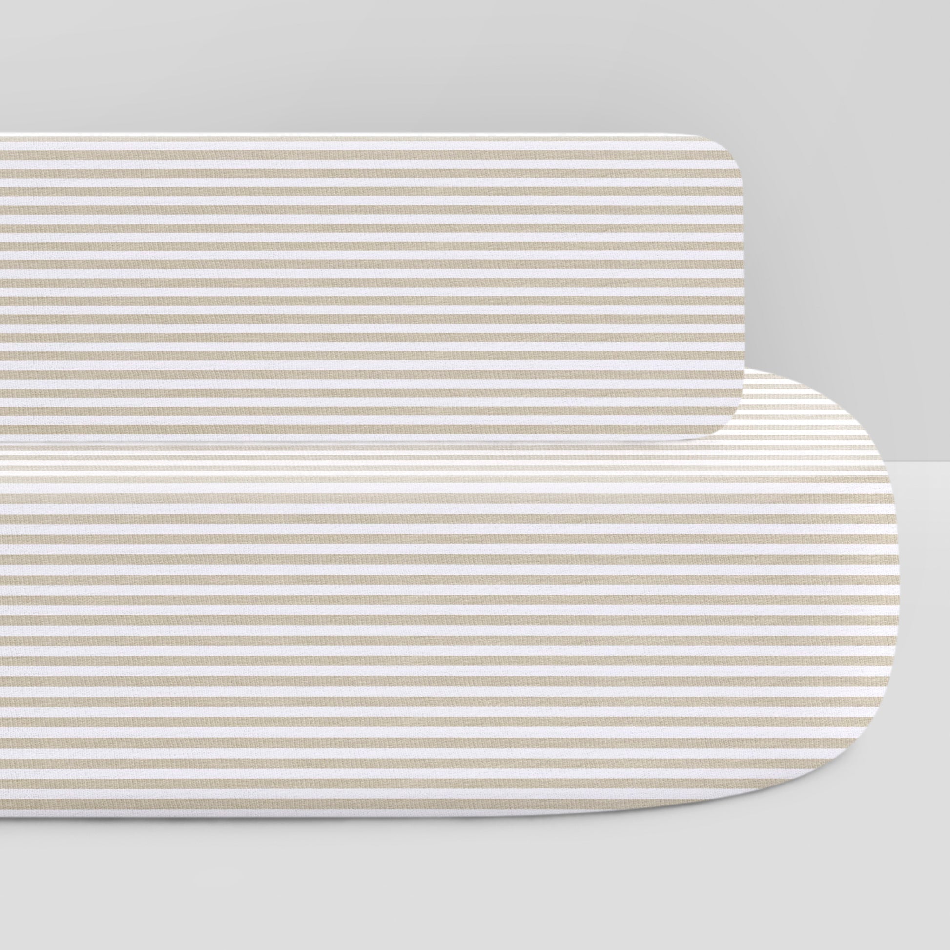 Oval Organic Cotton Crib Sheet and Changing Pad Cover Set S885