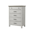 Tall Chest in Weathered White I2919