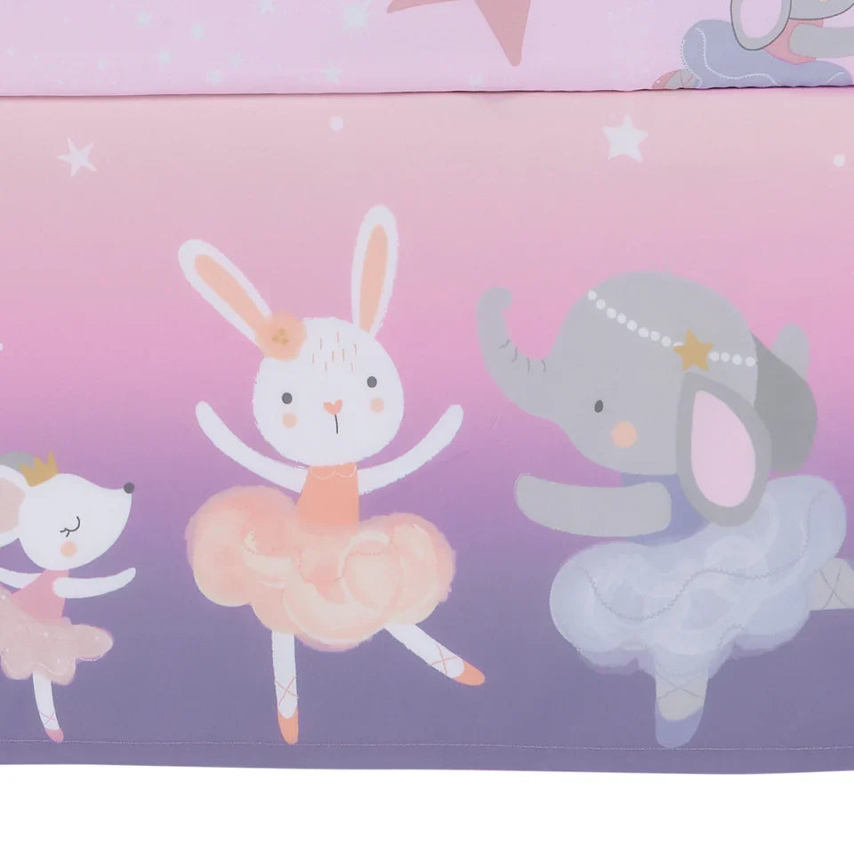 Ballet Baby Crib Bedding Set, 3-Piece L352
