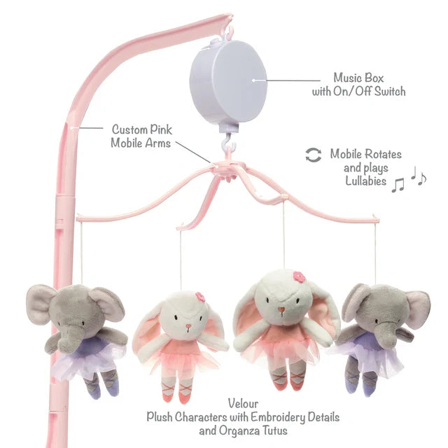 Ballet Animals Musical Crib Mobile Soother Toy I5061