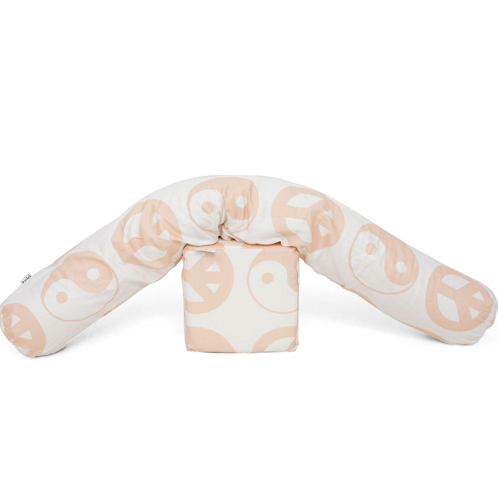 White Yin Yang Support Pillow J8841