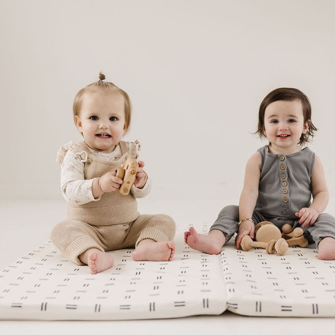 Vegan Leather Mudcloth Mat E68223