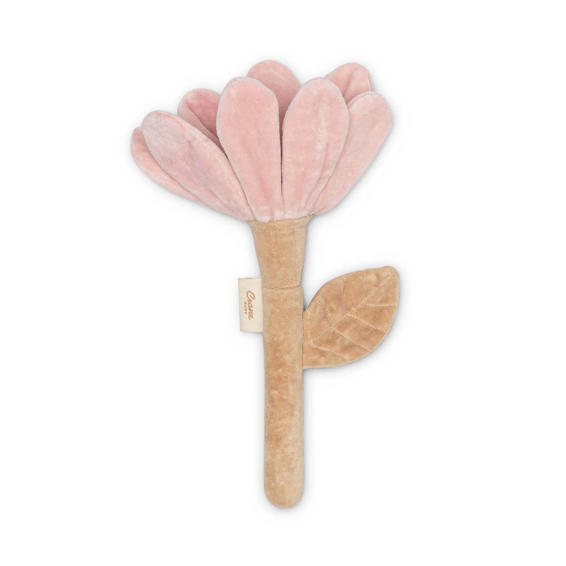Violet Floral Plush Baby Rattle Toy T532270