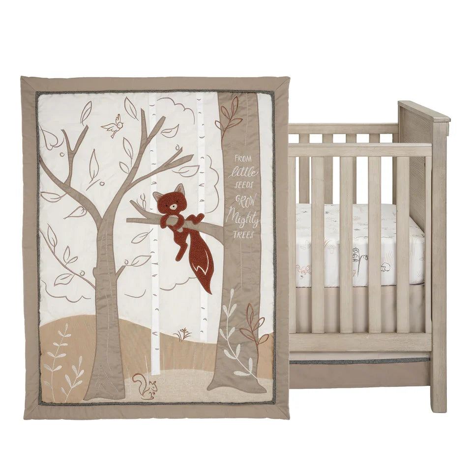 Woodland Tree Nursery 3-Piece Baby Crib Bedding Set D585024