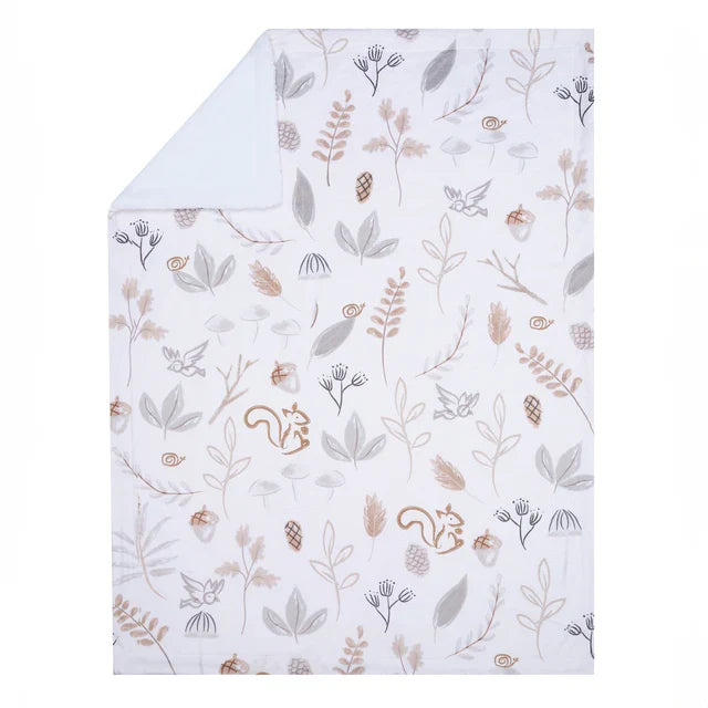 Baby Blanket with Faux Shearling Fleece I738670