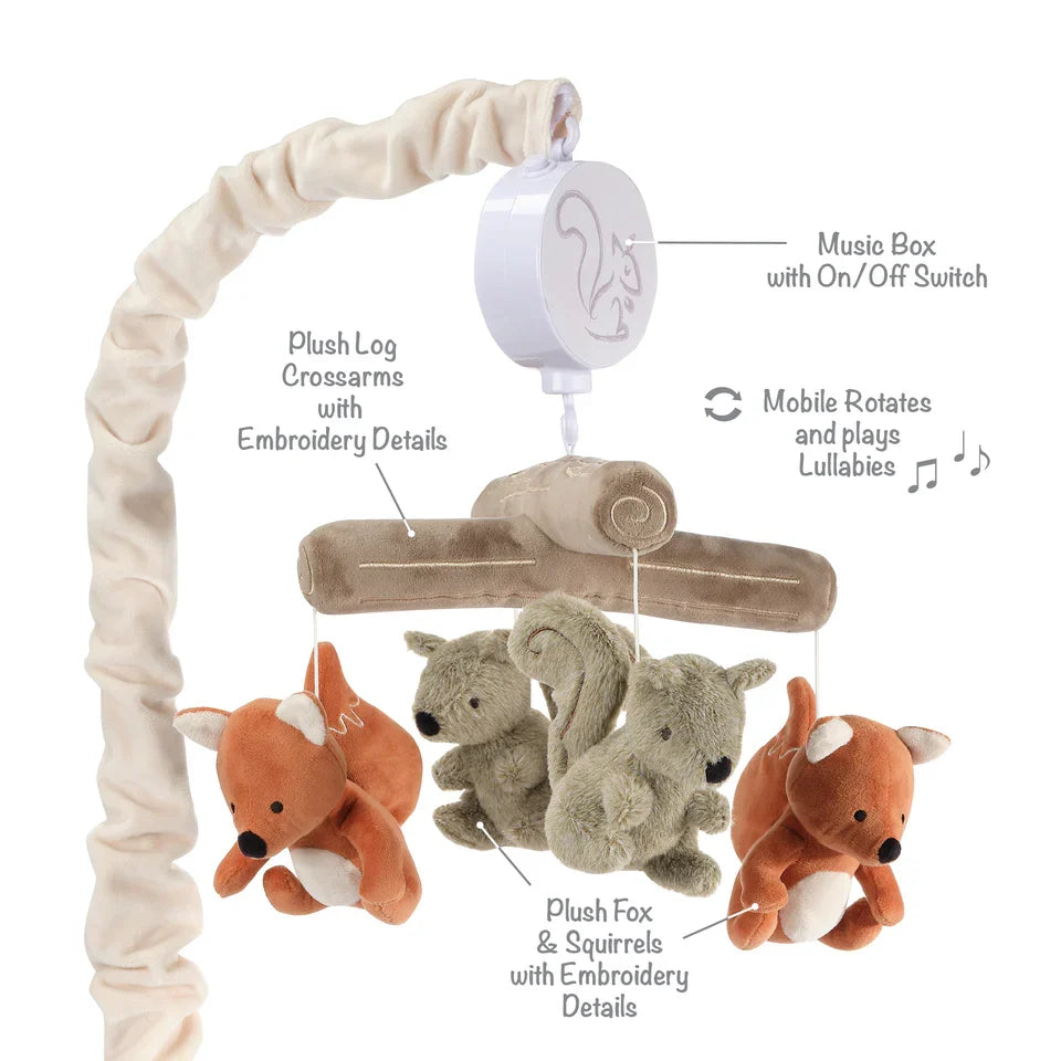 Woodland Musical Baby Crib Mobile Soother Toy A17684