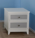 White/Grey Nightstand B845