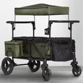 Deluxe Wrangler Wagon Stroller - Black with Olive Green H715