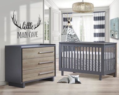 Convertible Crib and 3 Drawer Dresser XL K15228