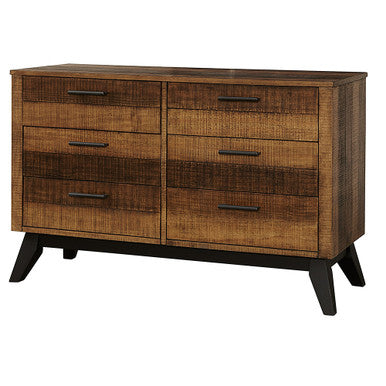 Rustic 6 Drawer Dresser in Brushed Wheat D476391