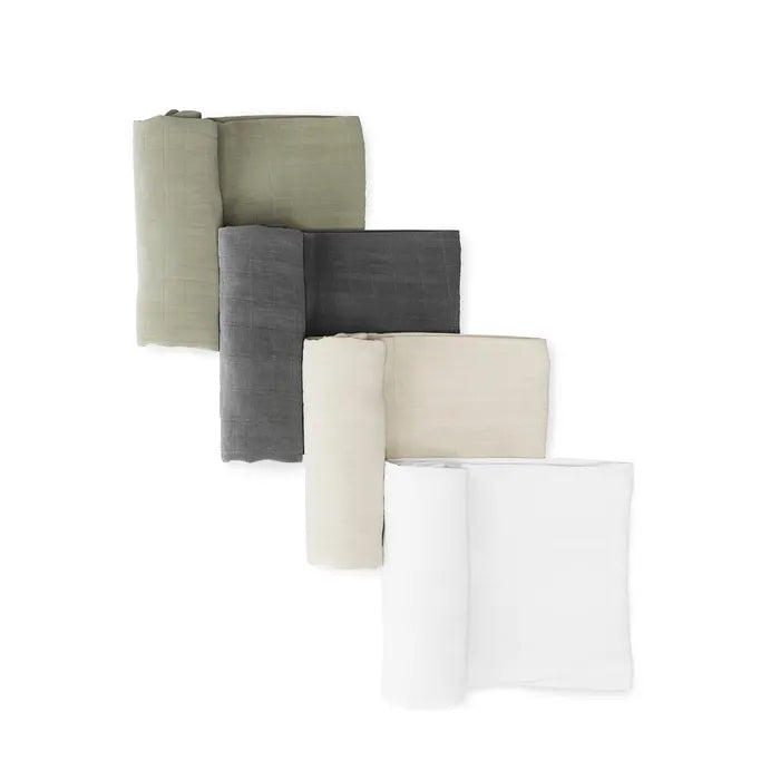 Organic Breathable Swaddle Blankets 4-Pack L547