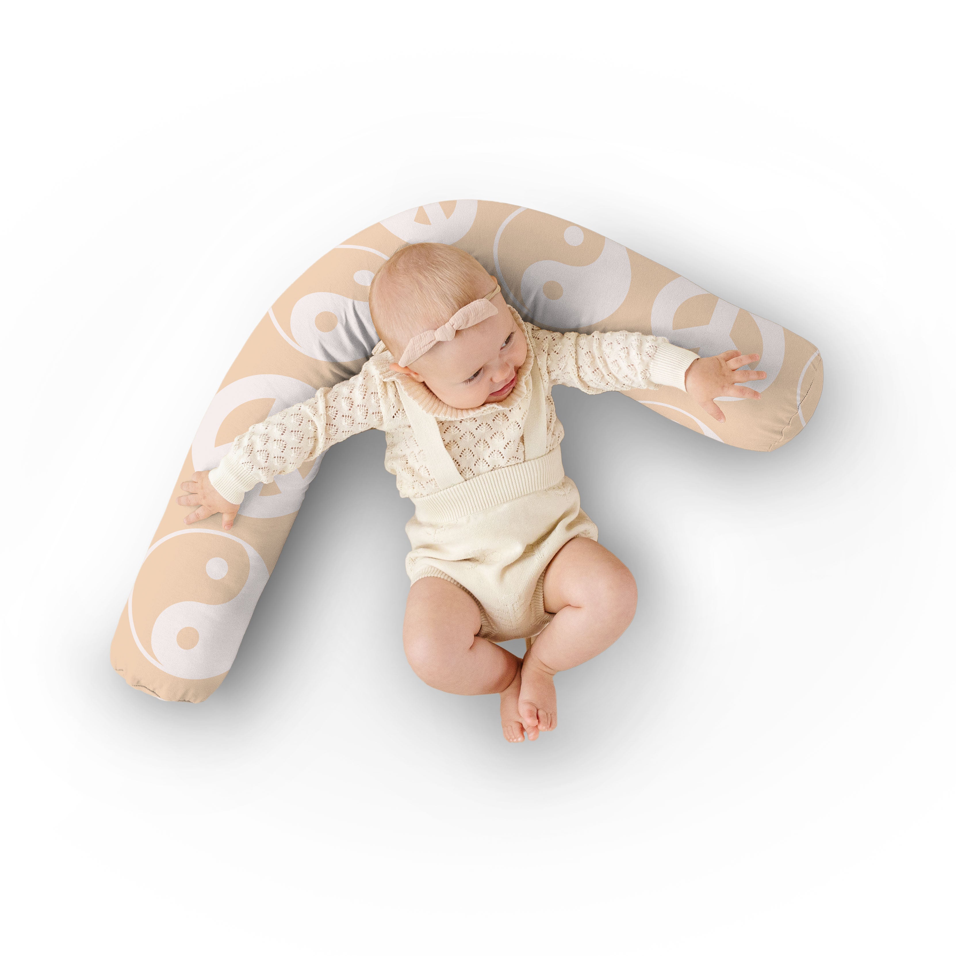 Beige Yin Yang Support Pillow B83134
