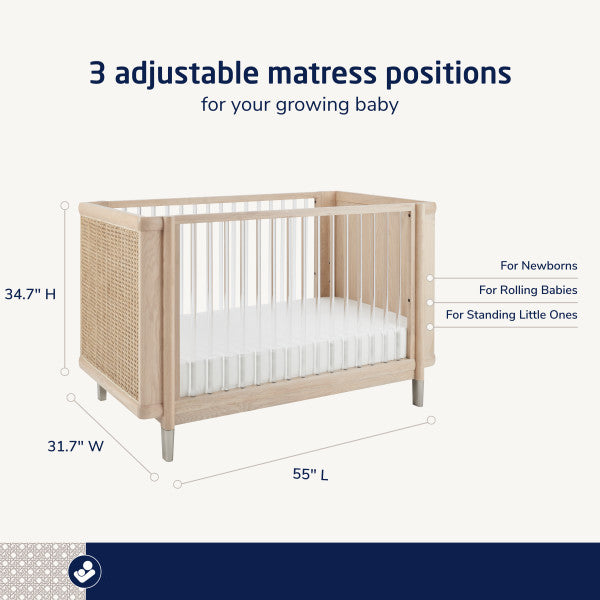 4-in-1 Convertible Crib with Toddler Bed and Daybed Conversion Kit O392509