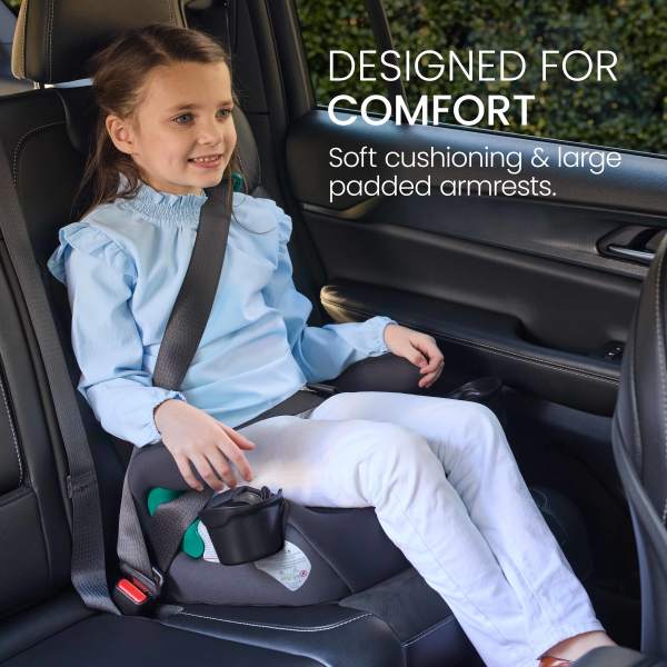 Backless Booster Car Seat – Raven Black V6449